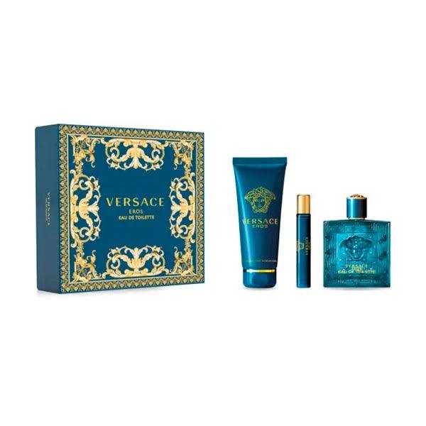 Eros EDT Gift Set for Men (3PC)