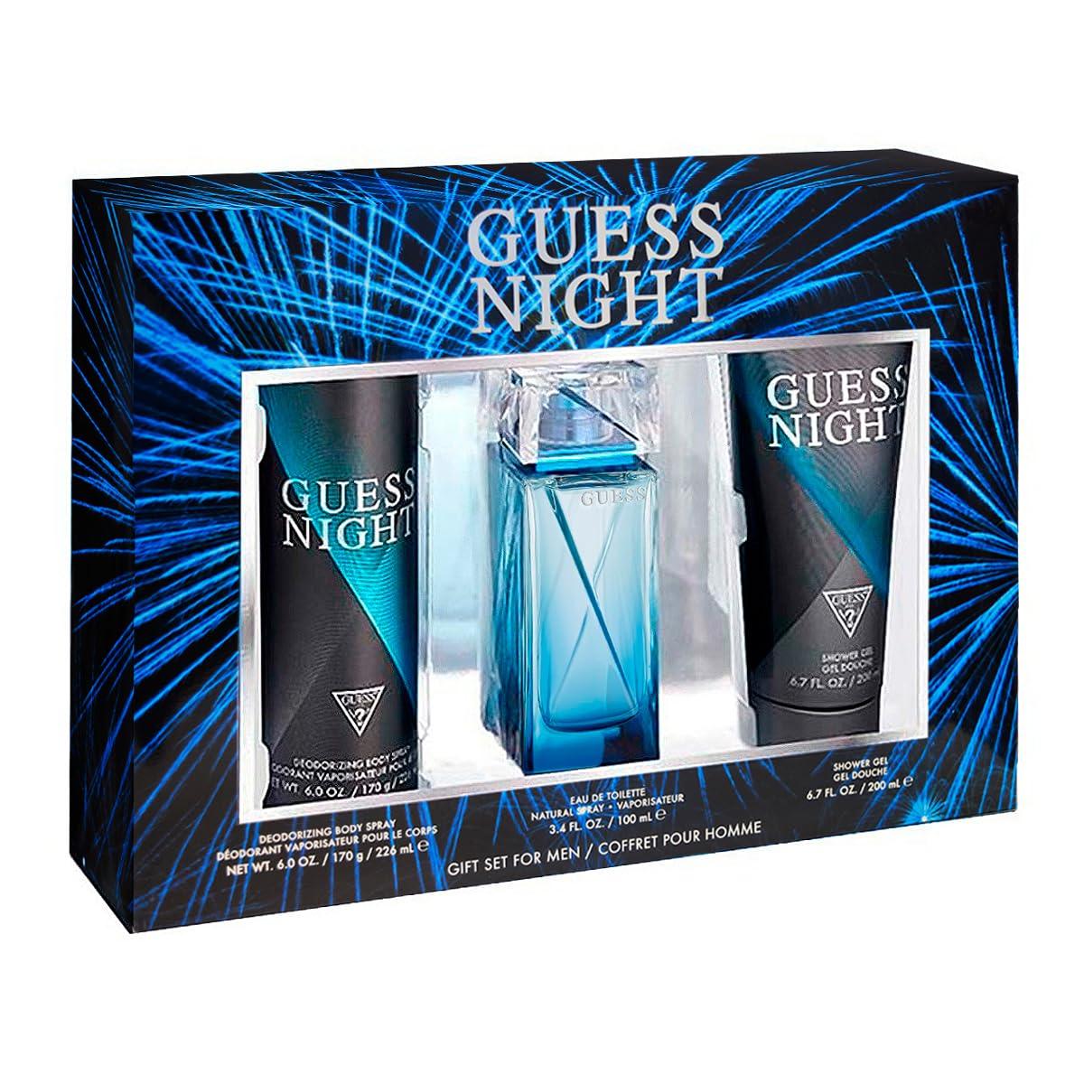 Guess Night EDT Gift Set for Men (3PC)