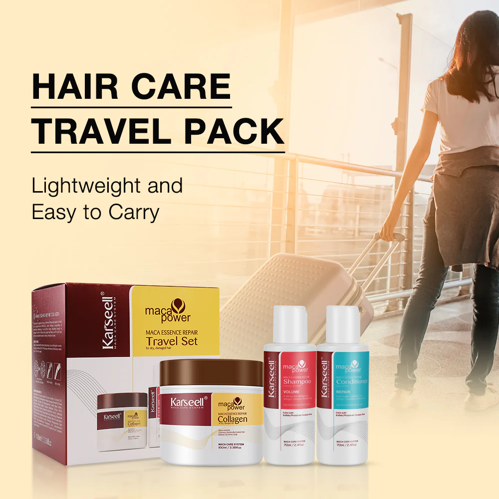 Karseell Collagen Mask + Shampoo & Conditioner Travel Set - Image 3